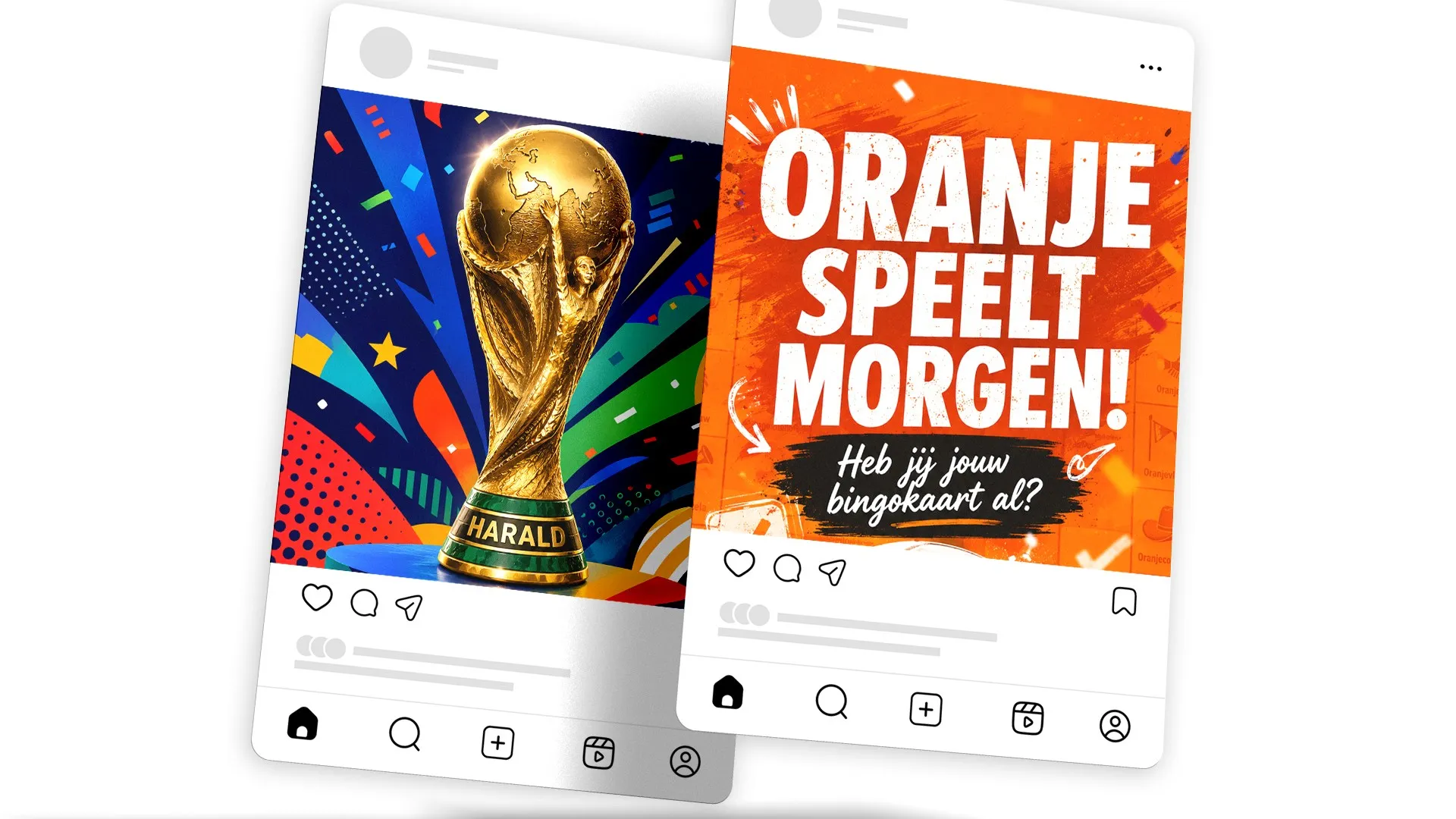 Voorbeeld van Social Media marketing voor de Studio Tibbe WK Bingo
